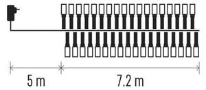 EMOS D4BM05 LED vianočná svetelná reťaz integrovaný LED zdroj | RGBK