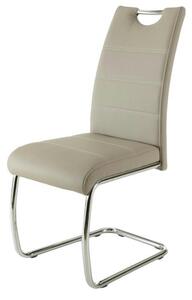Jedálenská stolička FLORA S krémová, syntetická koža