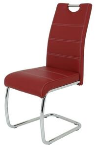 Jedálenská stolička FLORA S bordová, syntetická koža