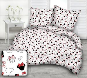 Posteľná obliečka Mickey Mouse Red 140x200/70x90 cm