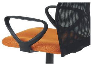 Kancelárska stolička FRESH oranžová/čierna