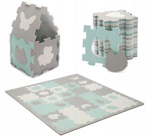 Penová podložka na hranie PUZZLE KINDERKRAFT LUNO mint