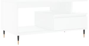 Konferenčný stolík biely 90x49x45 cm spracované drevo