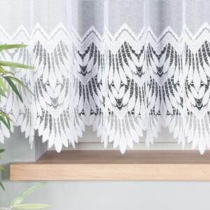 Biela žakarová záclona FELICJA 300x160 cm