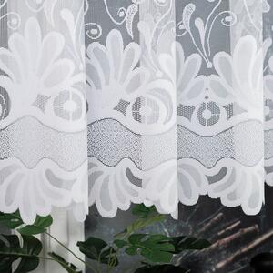 Biela žakarová záclona KASJANA 540x160 cm