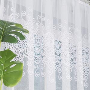 Biela žakarová záclona CELINA 300x160 cm