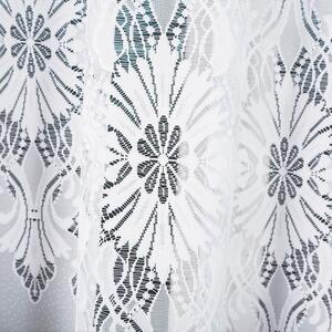 Biela žakarová záclona EMILIA 340x140 cm