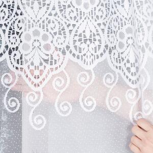 Biela žakarová záclona CELINA 300x160 cm