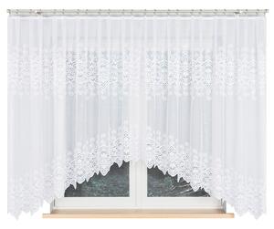 Biela žakarová záclona CELINA 400x160 cm