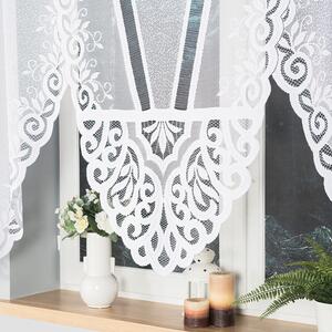 Biela žakarová záclona ROZALIA 410x160 cm