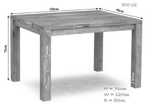 LIGHT WOOD Jedálenský stôl 140x90 cm, palisander