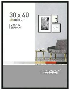 Fotorámik Nielsen / hliník / sklo / 30 x 40 cm / čierny
