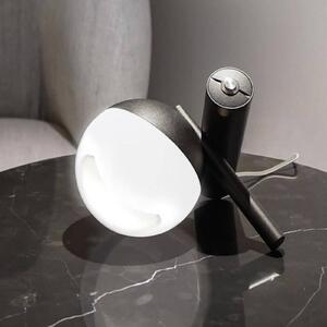 Stolná lampa Rossini LED, čierna, hliník, PMMA, stmievač