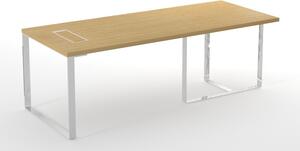 NARBUTAS - Kancelársky stôl PLANA 180x90x75 s elektrickou skrinkou na pravej strane