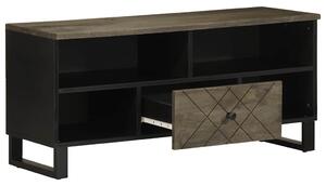 TV skrinka, čierna 100x33x46 cm, mangový masív