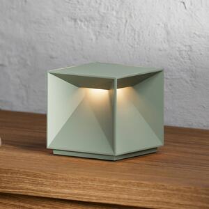 Nabíjateľná stolná lampa Nutalis LED, šalviovo zelená, IP54, stmievateľná