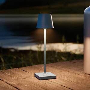 Nuindie vrecková LED dobíjacia stolná lampa, modrá, IP54, stmievateľná