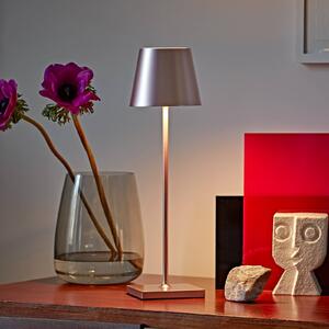 Nuindie LED dobíjacia stolná lampa, USB-C, ružovo zlatá, IP54, stmievateľná