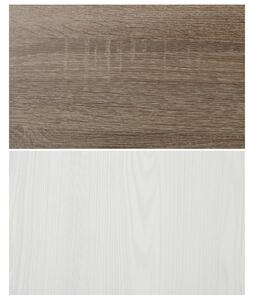 Nočný stolík PARVATI pínia biela/dub truffel