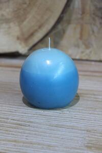Modrá voňavá sviečka v tvare gule 7cm