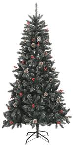 Umelý vianočný stromček s podstavcom zelený 210 cm PVC