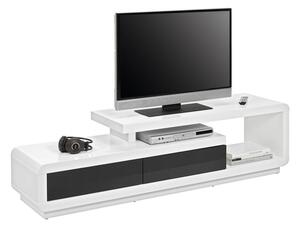 NÍZKA KOMODA, čierna, biela, 170/40/45 cm Xora - TV nábytok
