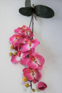 Ružová umelá dvojstonková orchidea 67cm