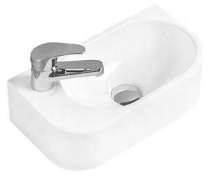 Mexen Viera umývadlo na dosku pravé 40 x 21 cm, biela -21274000R