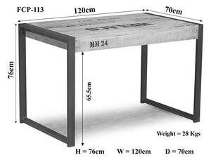 FABRICA Jedálenský stôl 120x70 cm, mango