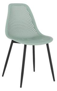 TEMPO Jedálenská stolička, zelená / čierna, TEGRA TYP 2