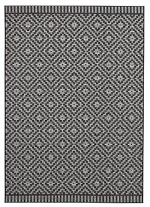 Mujkoberec Original Kusový koberec Mia 103520 Black Creme – na von aj na doma - 80x150 cm