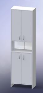 Kúpeľňová skrinka vysoká Multi Praxis 50x25,5 cm biela INCA50
