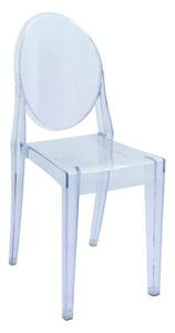 Najlacnejsinabytok MARTIN plastová stolička, transparentná