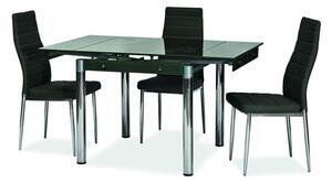Najlacnejsinabytok GD082 jedálenský stôl rozkladací, čierny