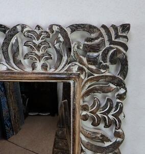 Zrkadlo DREAM hnedá tmavá, 120x80 cm, exotické drevo, ručná práca