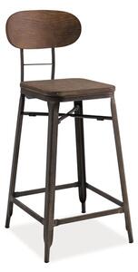 Najlacnejsinabytok LOPE barová stolička, tmavý orech/grafit