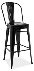 Najlacnejsinabytok LOFT H-1 barová stolička, čierna