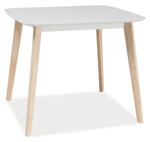 Najlacnejsinabytok TIBI jedálenský stôl, dub bielený/biela