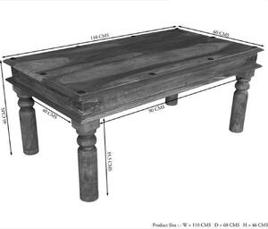 CASTLE Konferenčný stolík 110x60 cm, palisander
