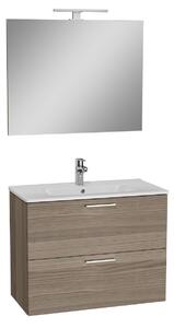 Kúpeľňová zostava s umývadlom, zrkadlom a osvetlením Vitra Mia 79x61x39,5 cm cordoba MIASET80C