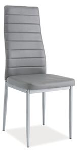 Najlacnejsinabytok H-261 BIS jedálenská stolička, šedá/alumínium