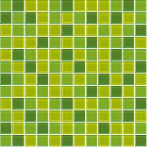 Sklenená mozaika Premium Mosaic zelená 30x30 cm lesk MOS25MIX4