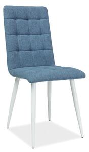 Najlacnejsinabytok OTTO čalúnená stolička, biela/modrá