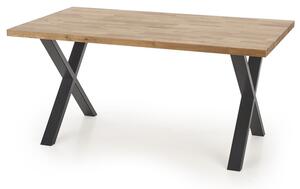 Jedálenský stôl OPIX 160 dub/čierna