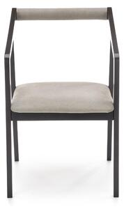 Jedálenská stolička OZEL čierna/sivá