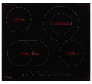 Keramická varná doska so 4 platničkami dotykové ovládanie 6600W