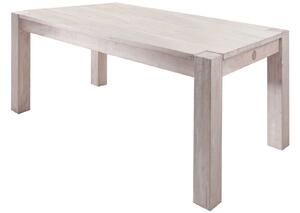 WHITE WOOD Jedálenský stôl 90x160 cm, akácia