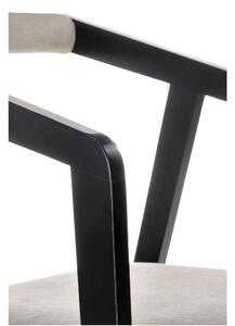 Jedálenská stolička OZEL čierna/sivá