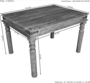 CASTLE Jedálenský stôl 120x90 cm, palisander