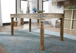 CASTLE Jedálenský stôl s okrúhlymi nohami 180x90 cm, palisander